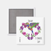 Aimant Colibri, je choisis Joy, James 1:2 (Recto/Verso)