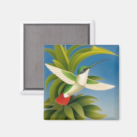 Aimant Colibri Moderne (Recto/Verso)