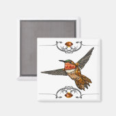 Aimant Colibri roux (Recto/Verso)