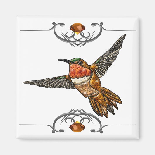 Aimant Colibri roux (Devant)