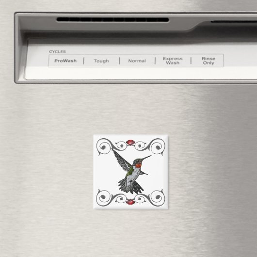 Aimant Colibri Ruby Throsé (In Situ (Lave-vaisselle))