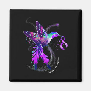 Aimant Colibri tenant pourpre Ribbon Epilepsie