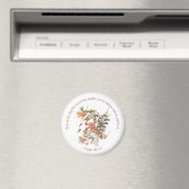 Aimant Colibri Throated Ruby avec Psaume 118:24 (In Situ (Lave-vaisselle))