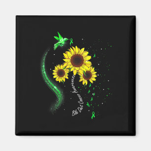 Aimant Colibri Vert Tournesol Bile Ducs Cancer Aware
