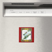 Aimant Colibris et Fleurs #4 (In Situ (Lave-vaisselle))