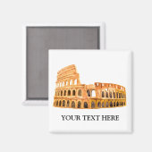 Aimant Colisée Rome, Italie Design personnalisé (Recto/Verso)