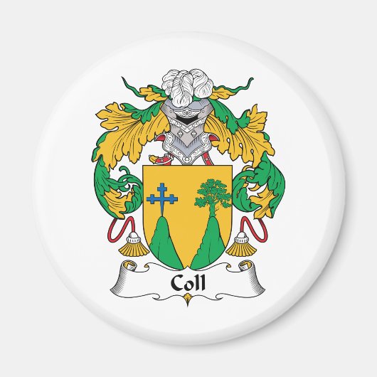 Aimant Coll Family Crest (Devant)