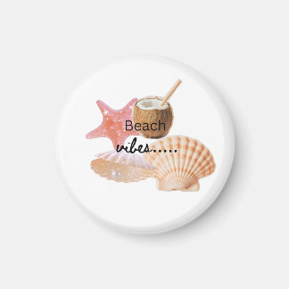 Aimant Collage Coquillages Tropical Beach Vibes Tr