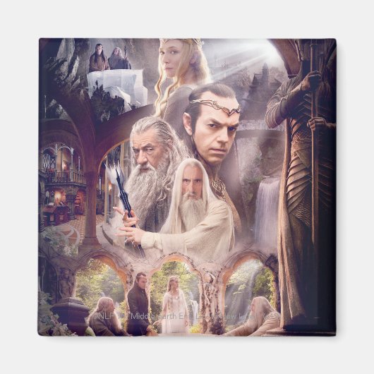 Aimant Collage de caractères Rivendell (Devant)