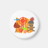 Aimant Collage de chasse au trésor (Devant)