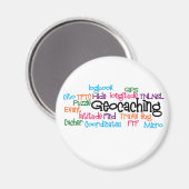 Aimant Collage de mots de géocaching (Recto/Verso)