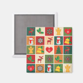 Aimant Collage de Noël (Recto/Verso)