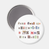 Aimant Collage de notes de rançon sur le contrôleur (Recto/Verso)