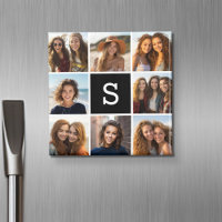 Collage de photos noir et blanc Monogramme personn