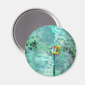 Aimant Collage des poissons anges nage dans une école de (Recto/Verso)