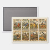 Aimant Collage Frigo Route Mère Vintage (Recto/Verso)