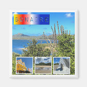 Aimant Collage photo Bonaire (Devant)