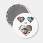 Aimant Collage photo de famille personnalisable Son Lui = (Recto/Verso)