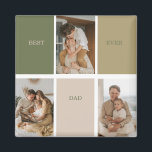 Aimant Collage photo moderne Meilleur papa Jamais Cadeau<br><div class="desc">Un Collage Photo Modern Best Dad Ever Gift est une façon parfaite de montrer votre appréciation pour votre père. Ce cadeau consiste en un collage photo de style moderne, qui comprend plusieurs photos de vous et de votre père, mettant en évidence les moments et les souvenirs spéciaux que vous avez...</div>