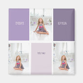 Aimant Collage Photo Purple Best Mom Ever Cadeau (Devant)
