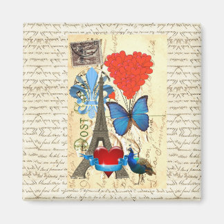 Aimant Collage romantique Paris