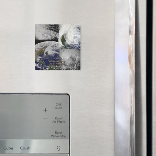 Aimant Collage satellite Vue de l'ouragan Sandy (In situ (réfrigérateur))