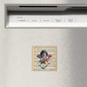 Aimant Collage vintage pour fille Cherub (In Situ (Lave-vaisselle))