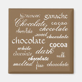 Aimant Collecte de mots chocolatés (Devant)