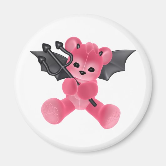 Aimant ♥ Collection Art ♥ Devil Teddy Bear ♥ (bear5) (Devant)