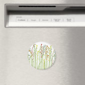 Aimant Collection blanche "FLEURS DE PRINTEMPS" (In Situ (Lave-vaisselle))