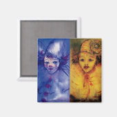 Aimant COLLECTION CLOWNS / Balle Masquearde vénitienne (Recto/Verso)