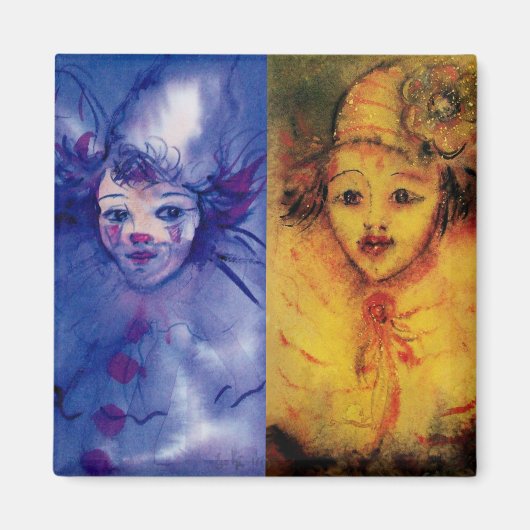 Aimant COLLECTION CLOWNS / Balle Masquearde vénitienne (Devant)