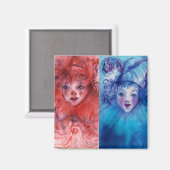 Aimant COLLECTION CLOWNS / Balle Masquearde vénitienne (Recto/Verso)