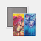 Aimant COLLECTION CLOWNS / Balle Masquearde vénitienne (Recto/Verso)