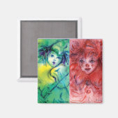 Aimant COLLECTION CLOWNS / Balle Masquearde vénitienne (Recto/Verso)