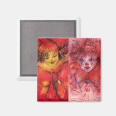 Aimant COLLECTION CLOWNS / Balle Masquearde vénitienne (Recto/Verso)