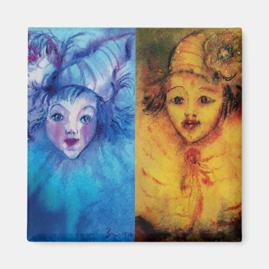 Aimant COLLECTION CLOWNS / Balle Masquearde vénitienne (Devant)