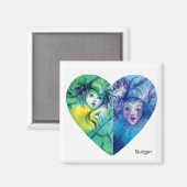 Aimant COLLECTION CLOWNS / Balle Masquearde vénitienne (Recto/Verso)