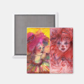 Aimant COLLECTION CLOWNS / Balle Masquearde vénitienne (Recto/Verso)