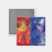 Aimant COLLECTION CLOWNS / Balle Masquearde vénitienne (Recto/Verso)