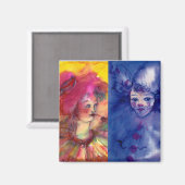 Aimant COLLECTION CLOWNS / Balle Masquearde vénitienne (Recto/Verso)