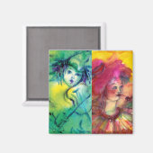 Aimant COLLECTION CLOWNS / Balle Masquearde vénitienne (Recto/Verso)