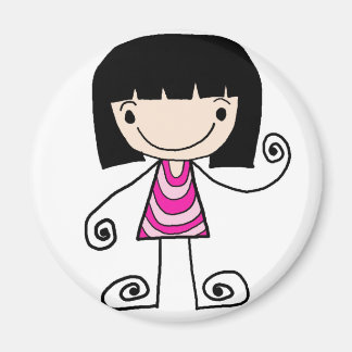 Aimant collection de filles