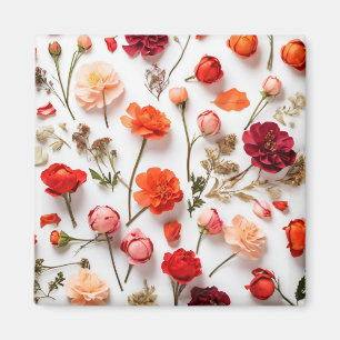 Aimant Collection de fleurs printanières