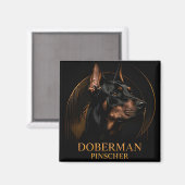 Aimant Collection de gardiens exécutifs Doberman Pinscher (Recto/Verso)
