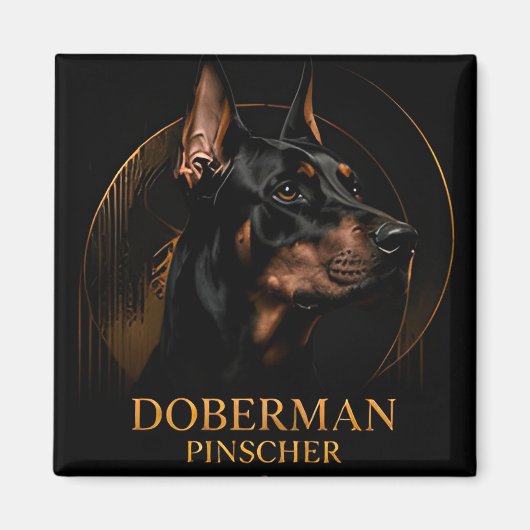 Aimant Collection de gardiens exécutifs Doberman Pinscher (Devant)