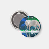 Aimant Collection de loups et d'Aurora de l'Arctique (Recto/Verso)