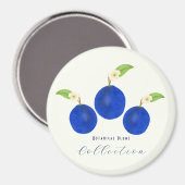 Aimant Collection de prunes botaniques (Recto/Verso)