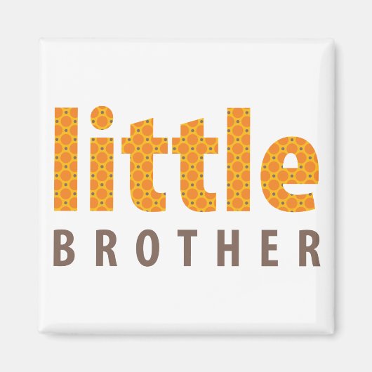 Aimant COLLECTION DE SOINS - petit frère {orange} (Devant)