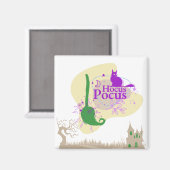 Aimant Collection de timbres Halloween "Hocus Pocus" (Recto/Verso)